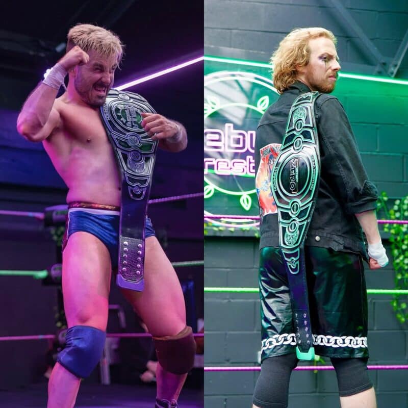 ⭐️the 2 champions of nebula wrestling!⭐️nebula wrestling champion joe blazr🎉district zero cham