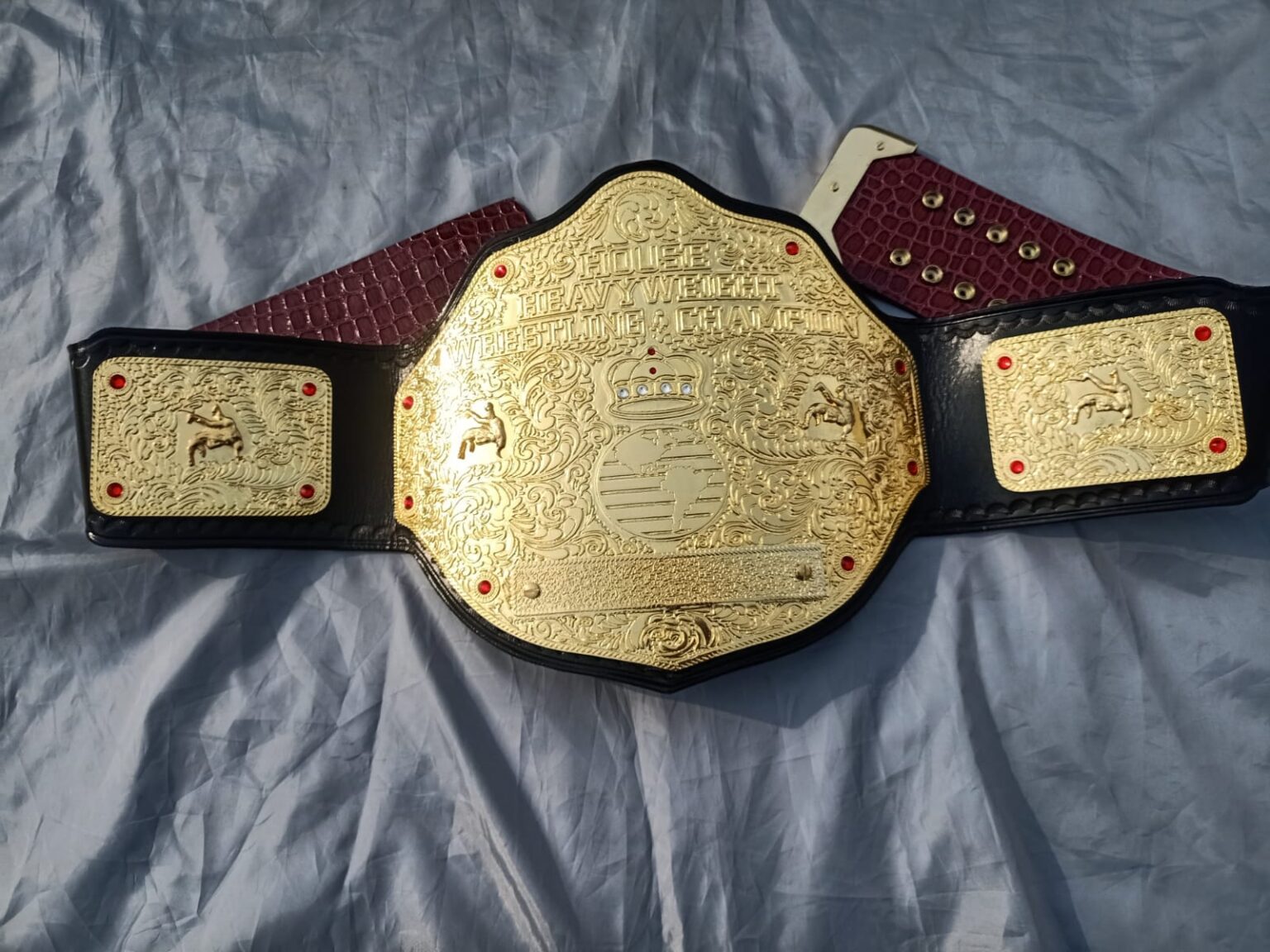Get Big Gold Belt Replica Custom Name Plate From Arm Championship Belts