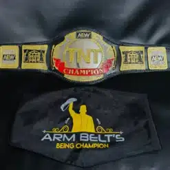 Collector’s edition AEW TNT Replica Belt with gold-plated plates and vibrant detailing