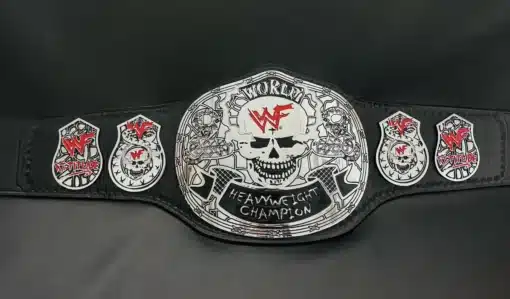 WWF Smoking Skull Championship Belt Front Full Layout Replica