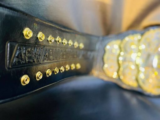 AEW REPLICA BELT- BEST LOOKING WRESTLING BELT LEATHER STRAP