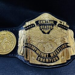 NWA Central States Replica Belt Deep Etched Zinc Plates