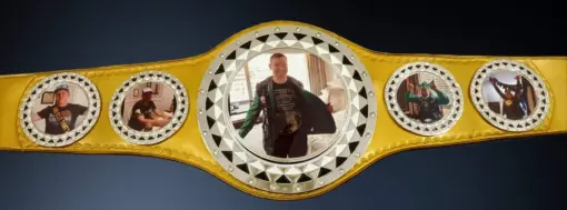 Unique Spinner Championship Belt Design