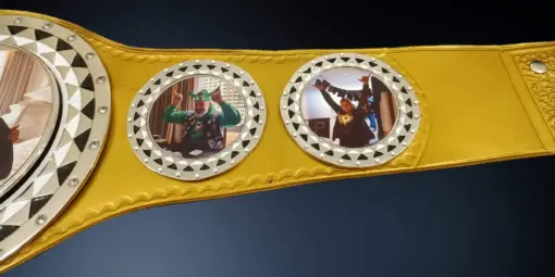 Customized Spinner Belt for Wrestling Enthusiasts