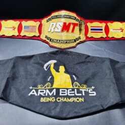 Custom Muay Thai Championship Belt with bag