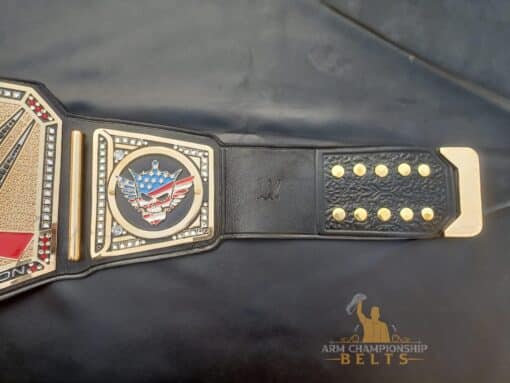 Cody Rhodes WWE Universal Championship Belt with genuine leather strap and deep etching on the plates.