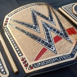 High-quality 4mm thick deep etching plates on Cody Rhodes WWE Universal Championship Replica Title Belt.