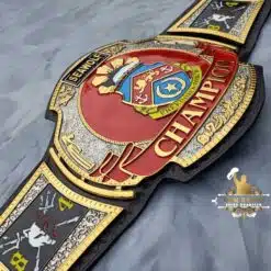 Custom US Navy Championship Belt with Navy insignia and customization options