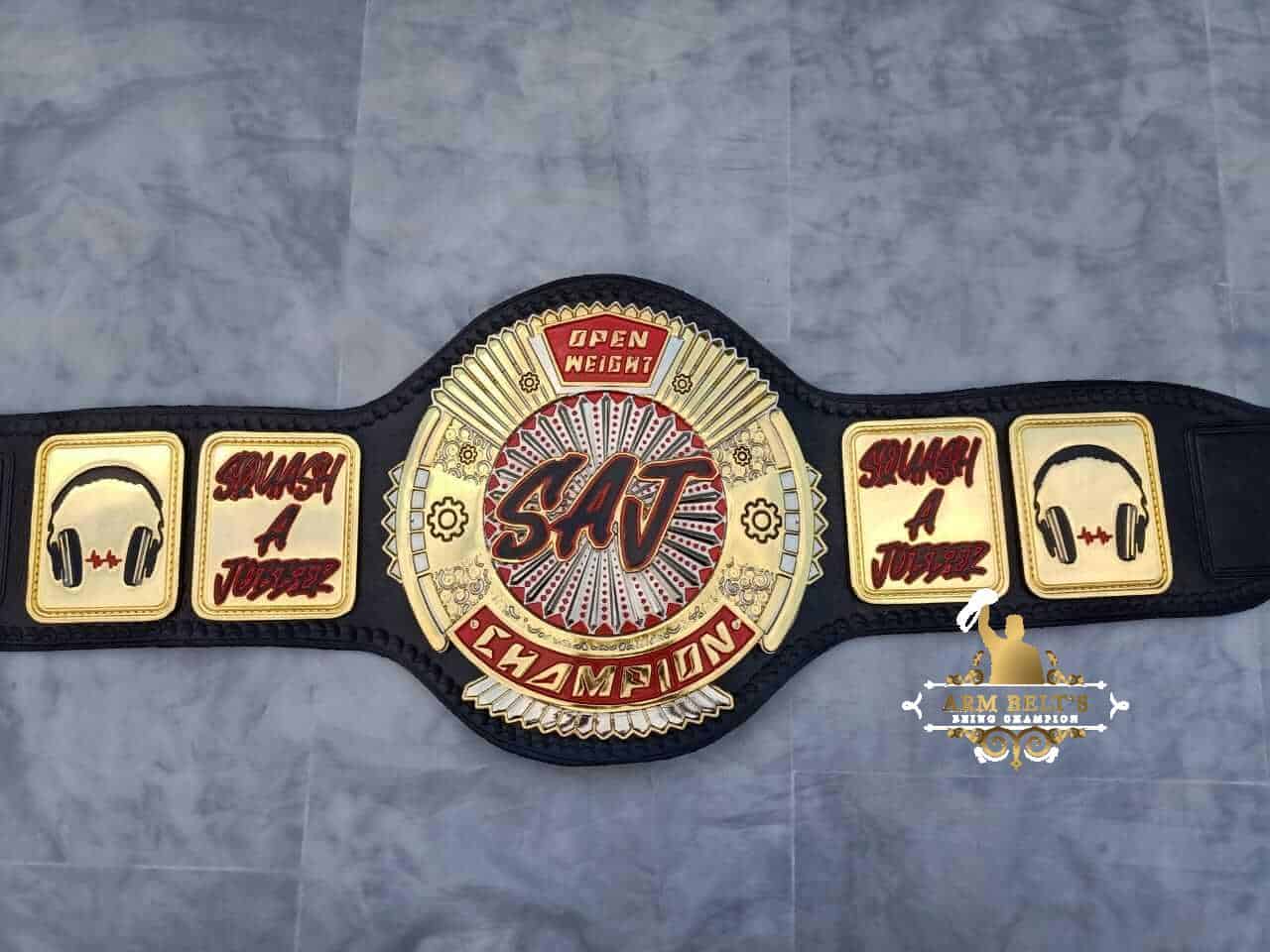 SAJ PRO WRESTLING CHAMPIONSHIP BELT ARM BELTS
