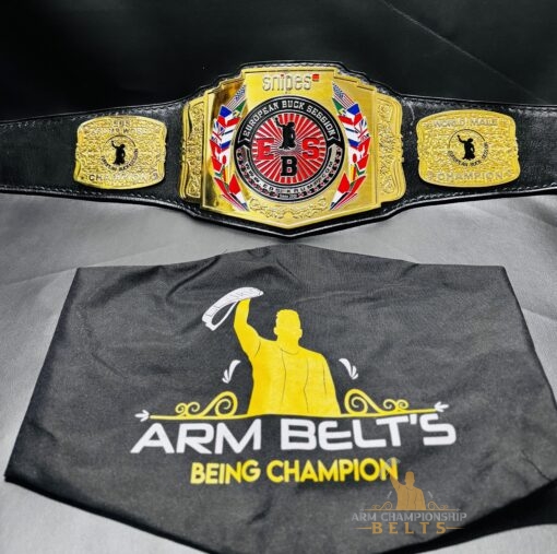 Collection of ARM Championship Belts for various boxing leagues and competitions