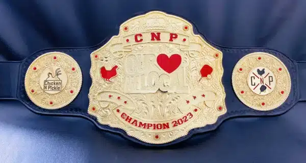 Custom Crumrine Big Gold Championship Belt