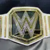 Custom Philadelphia Eagles WWE Style Championship Belt showcasing detailed engravings and premium materials.