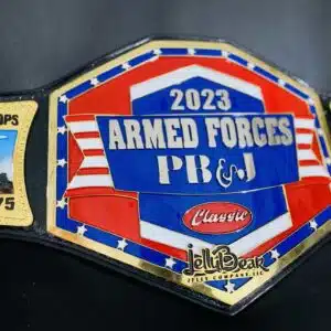 Personalized Armed Forces Belt with Military Unit Details