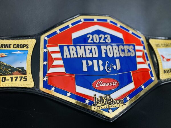 Custom Armed Forces Title Belt