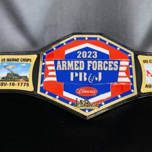 armed forces awards Custom Title Belts