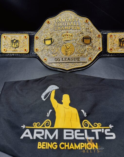 FFL Championship Belt with a sleek design and gold accents