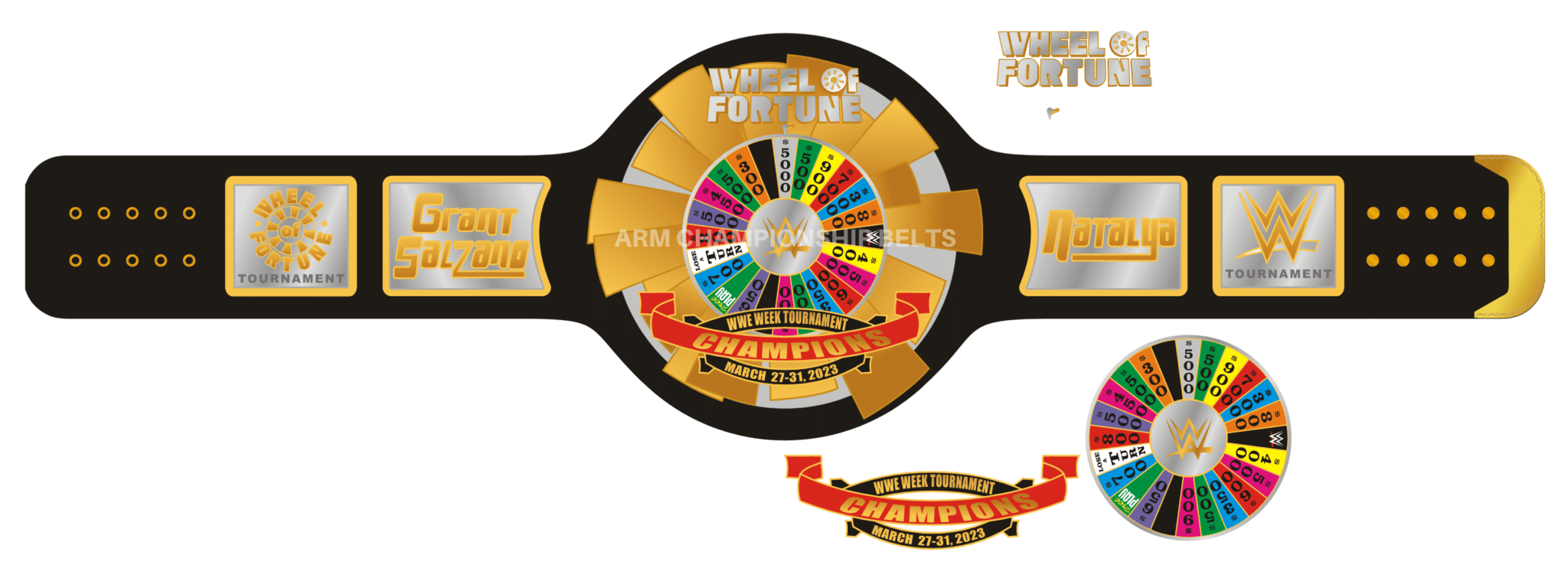 Design Your Own Championship Belt with premade Templates