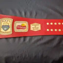 Fantasy football belt adorned with Swarovski gems, HD engraved plates,