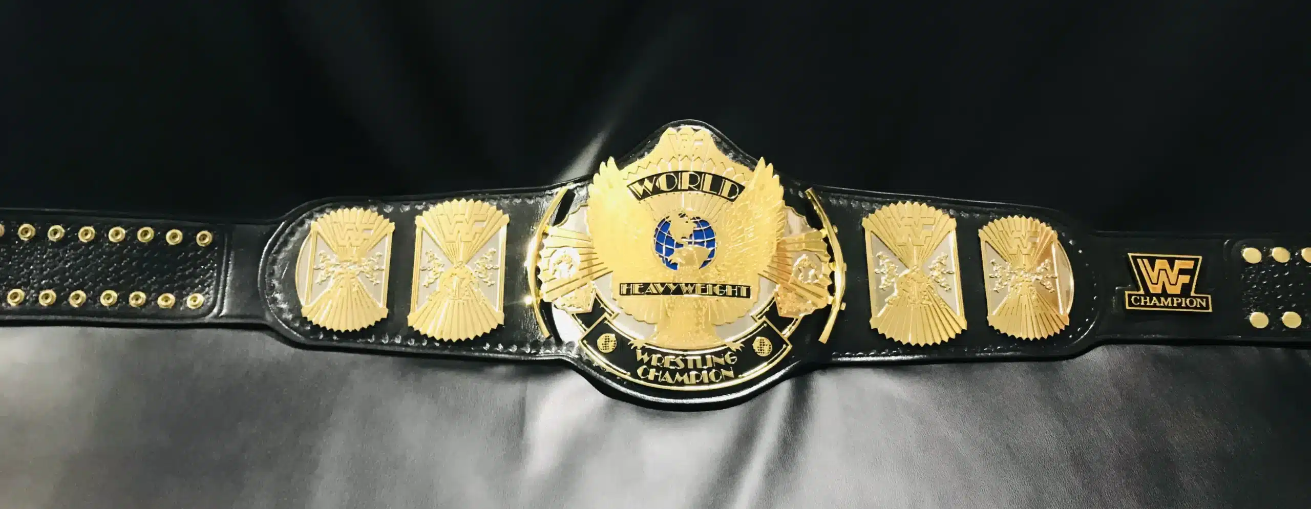 Unboxed Alliance Custom PURPLE WWF Winged Eagle Belt! Ultimate
