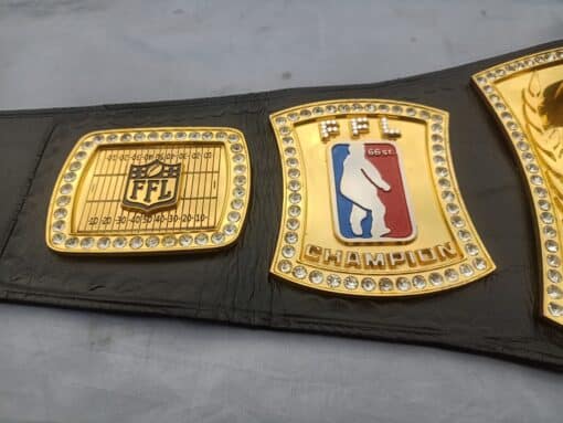 Side View of Fantasy Football Belt’s HD Engravings