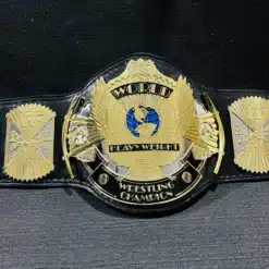 Front view of the WWF Winged Eagle Belt replica featuring detailed engravings and premium materials.