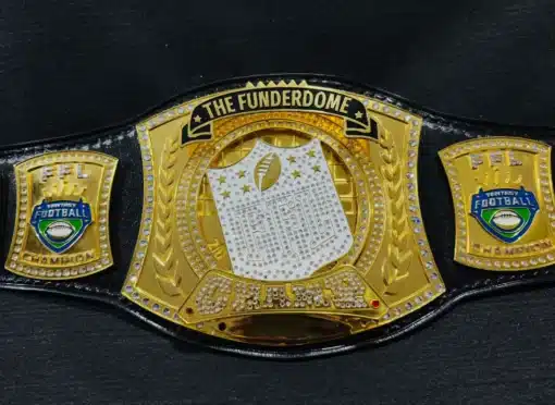 Spinner center plate of FFL Championship Belt