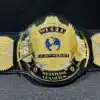 The original WWF Winged Eagle Belt showcasing vintage craftsmanship and iconic design.