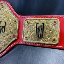 FFW Pro Wrestling title belt for major wrestling events with vibrant detailing and customizable logos