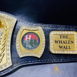 Championship belt highlighting the FBI Houston Field Office logo and dedication to community safety.