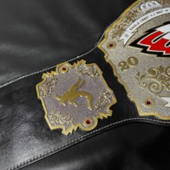 Eagle Crest HS wrestling belt, ideal for recognizing school champions with custom engraving.