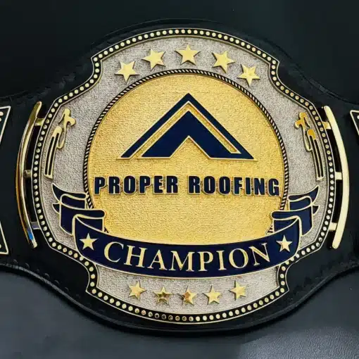 Custom gold-plated corporate sales award belt for high-performing teams