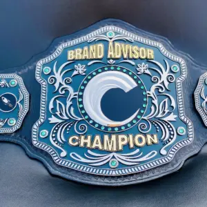 Brand Advisor Championship Belt, featuring personalized elements for a unique touch