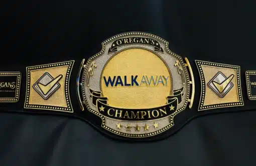 Personalized executive championship belt for corporate events