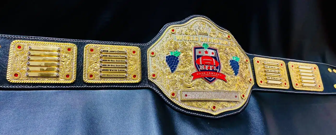 Fantasy Football Champion Belt - Premium Craftsmanship