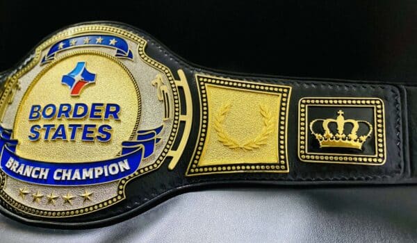 Personalized Championship Belt - Gold and Chrome Finish