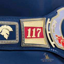 Customizable side plates for logos and style on the Navy Wrestling Belt