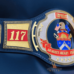 Navy Wrestling Belt with deep HD engraving plates