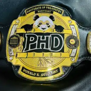 Championship Belt with Custom AI Logo