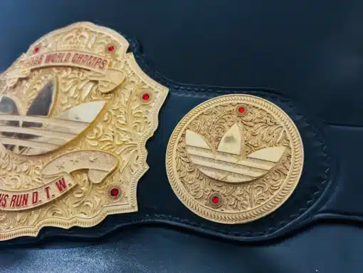 A personalized sales award belt designed to recognize and celebrate the success of top performers in corporate environments.