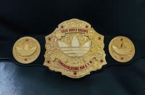 A luxury sales leadership championship belt, crafted from high-quality materials to recognize outstanding leadership and sales excellence.