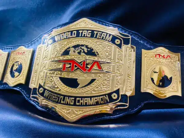 Zinc Metal Plates on TNA Wrestling Belt