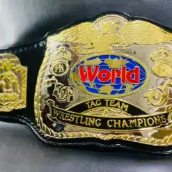 Stacked Plates on Replica Championship Belt