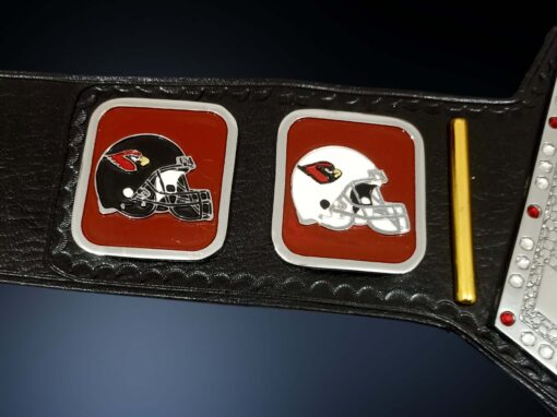 Side View of Arizona Cardinals Football Belt