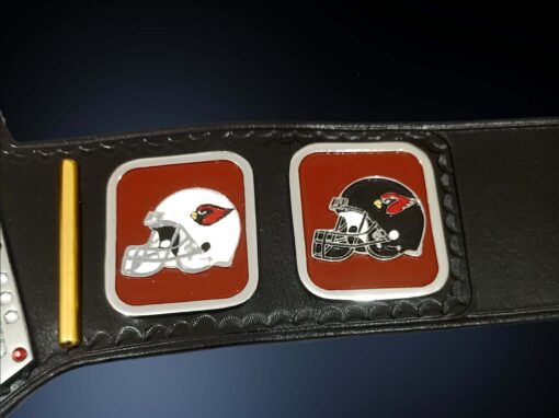 Side View of Arizona Cardinals Football Belt