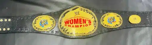 Front view of the Attitude Era Women's Championship Replica Title, showcasing its intricate design and craftsmanship.