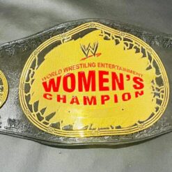 Front view of the Attitude Era Women's Championship Replica Title, showcasing its intricate design and craftsmanship.