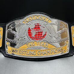 Front view of the NWA National Tag Team Championship Belt