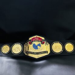 Close-up of NWA Jr. Heavyweight Title replica details