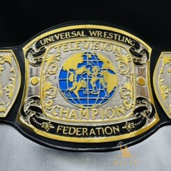 Close-up of the UWF Television Championship Belt's center plate