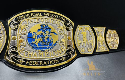 UWF Television Championship Belt with Leather Strap